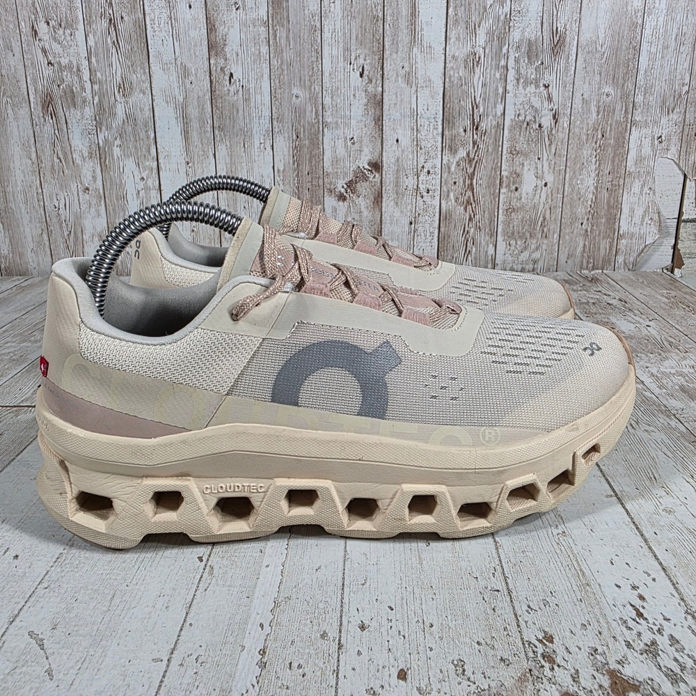 On Cloudmonster Women Running Shoes Sand Rose 61.97785 Size 9 US